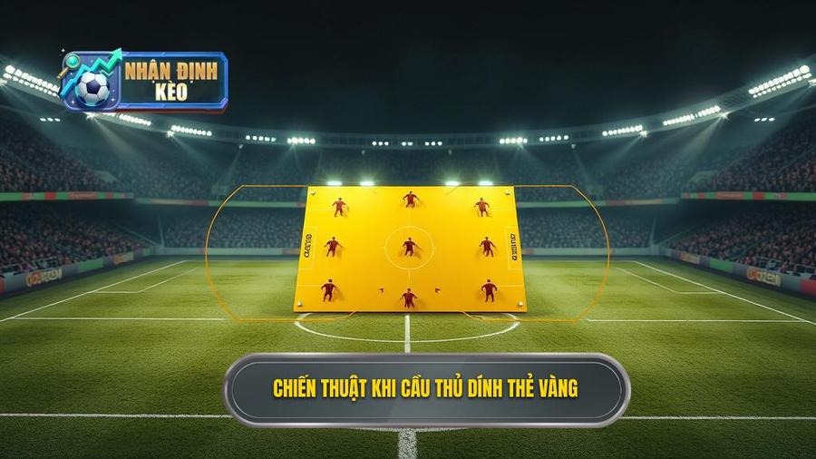 2. Chiến thuật khi cầu thủ dính thẻ vàng