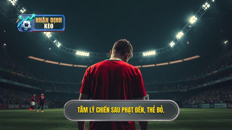 2. Tâm lý chiến sau phạt đền, thẻ đỏ.