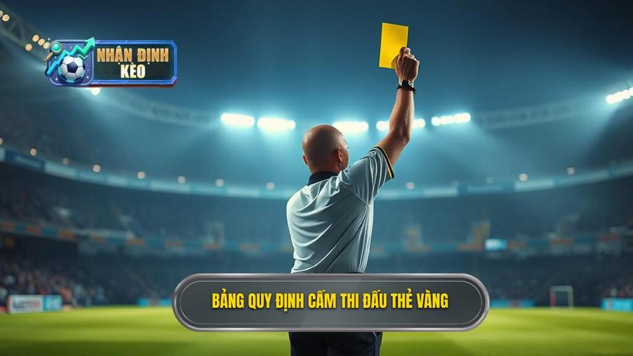 3. Bảng quy định cấm thi đấu thẻ vàng