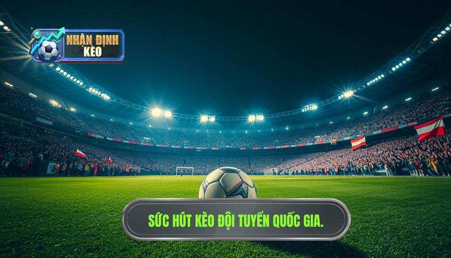 Sức hấp dẫn đặc biệt của kèo đội tuyển quốc gia hôm nay