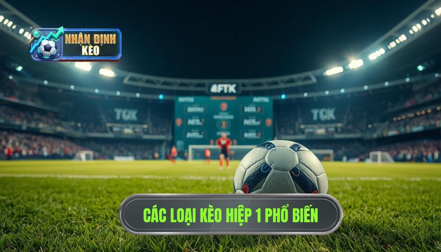 Các loại kèo phổ biến khi nhận định kèo hiệp 1