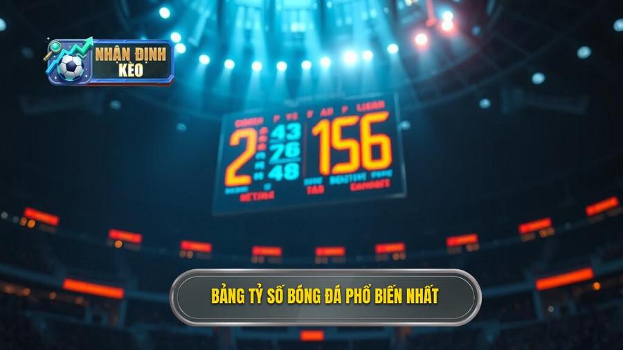 Bảng thống kê các tỷ số phổ biến trong các giải đấu hàng đầu